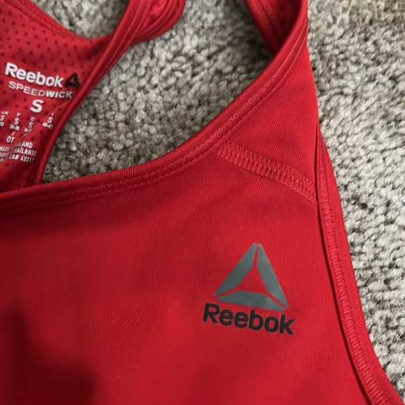 Cute Red Reebok Sports Bra - Picture 3 of 4